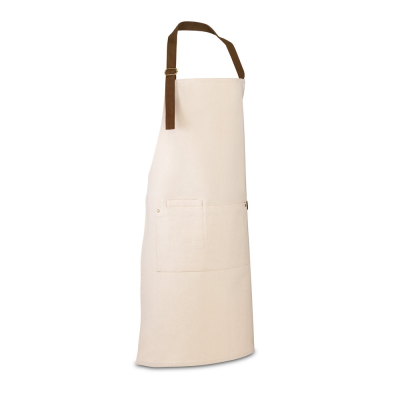 Picture of HOLM 100% COTTON CANVAS APRON in Light Natural