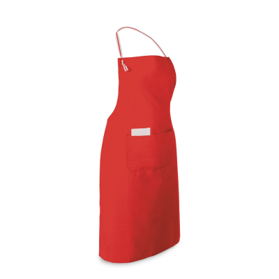 Picture of CHIVES APRON in Cotton & Polyester in Red