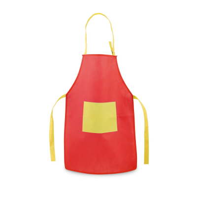 Picture of LAVENDER CHILDRENS NON-WOVEN APRON in Red
