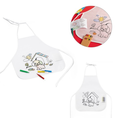 Picture of NILO CHILDRENS APRON FOR COLOURING in Non-Woven.