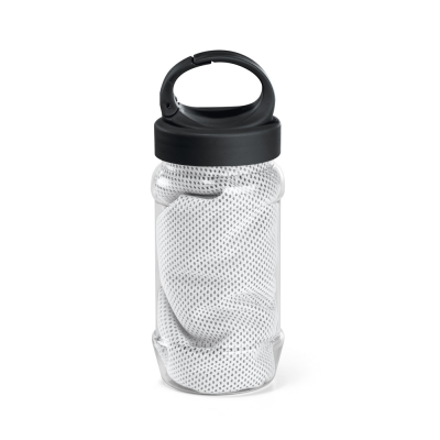 Picture of ARTX PLUS SET with a PP & Pet Bottle & a Polyamide & Polyester Sports Towel in White