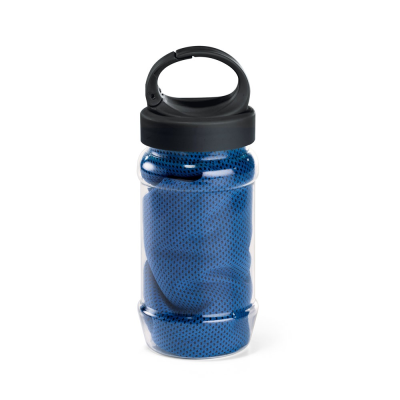 Picture of ARTX PLUS SET with a PP & Pet Bottle & a Polyamide & Polyester Sports Towel in Royal Blue