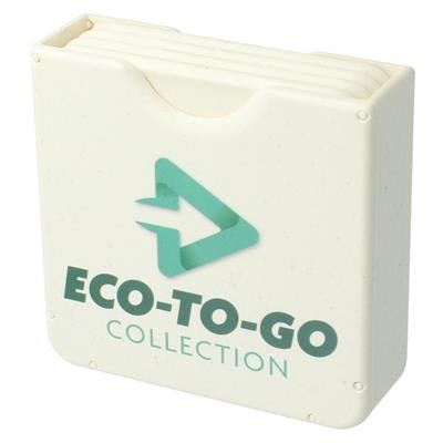 Picture of ECOASTER STASHER - 4 COASTER SET SQUARE.