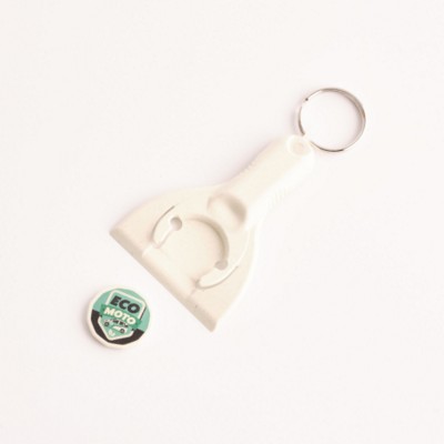 Picture of BIODEGRADABLE RHIPS B ICE POP ICE SCRAPER TROLLEY COIN KEYRING.