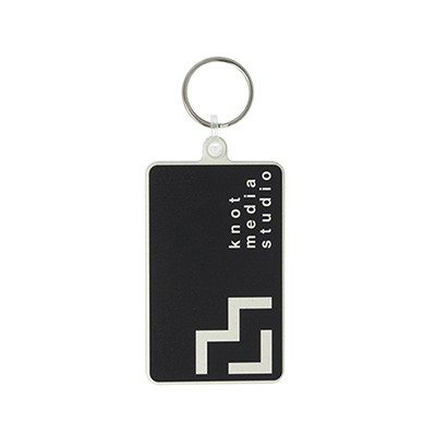 Picture of 80MM RECTANGULAR KEYRING.