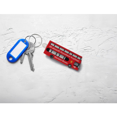 Picture of DOUBLE DECKER BUS SHAPE KEYRING