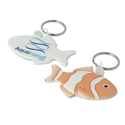 Picture of FISH SHAPE FUNKEYS KEYRING.