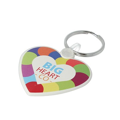 Picture of HEART SHAPE FUNKYS KEYRING.