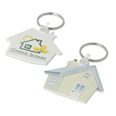 Picture of HOUSE SHAPE FUNKEYS KEYRING.