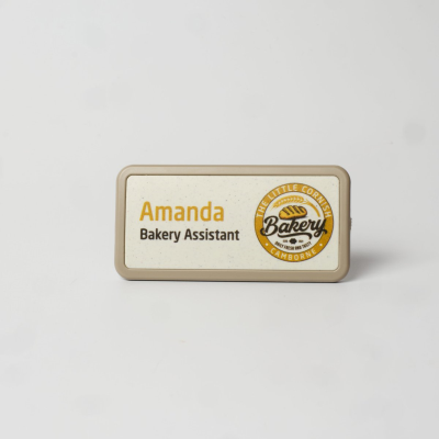 Picture of SELECT NAME BADGE - RECTANGULAR - SAFETY PIN