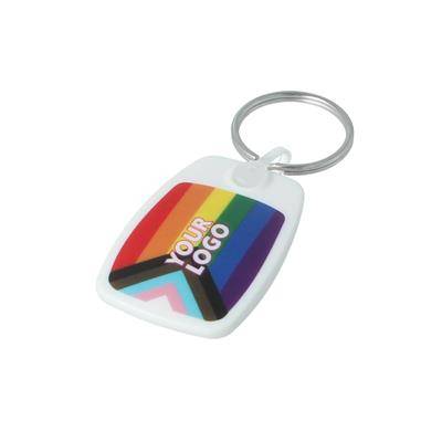 Picture of PRIDE RAINBOW PFK COMPACT KEYRING.