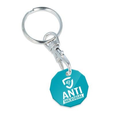 Picture of ANTIMICROBIAL TROLLEY COIN KEYRING.