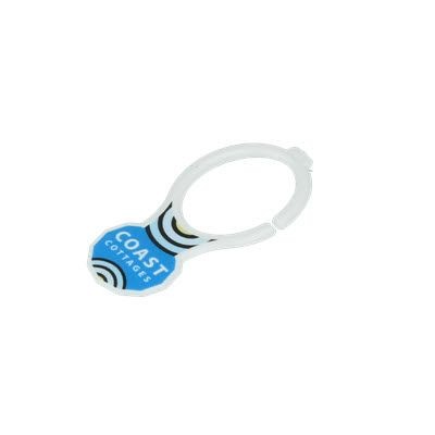 Picture of RECYCLED TROLLEY COIN CLIP KEYRING.