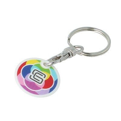 Picture of €1 TROLLEY COIN KEYRING.