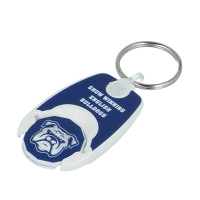 Picture of £1 POP COIN TROLLEY KEYRING.