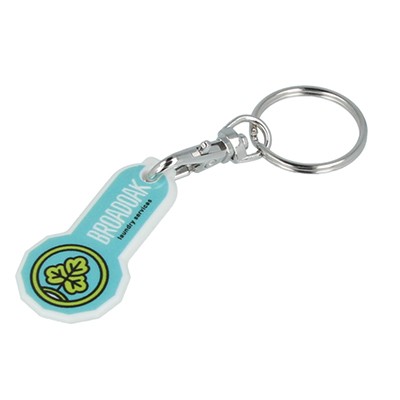 Picture of 12 SIDED £1 MINI TROLLEY STICK KEYRING.