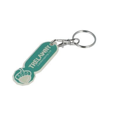 Picture of RHIPS B TROLLEY STICK RECTANGULAR KEYRING