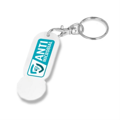 Picture of ANTIMICROBIAL TROLLEY COIN KEYRING.