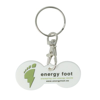 Picture of MULTI EURO (€1 AND €2) TROLLEY STICK KEYRING.