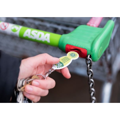 Picture of OLD £1 OVAL TROLLEY STICK KEYRING