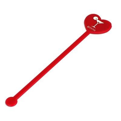 Picture of RECYCLED HEART DRINK STIRRER OR COCKTAIL STICK OR SWIZZLE STICK.