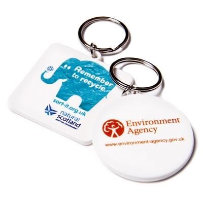 Picture of RECYCLED 45MM KEYRING.