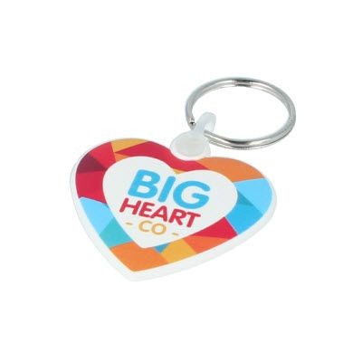 Picture of 50MM HEART SHAPE KEYRING.