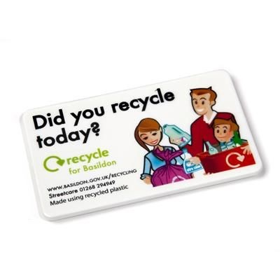 Picture of RECYCLED 85 X 50MM FRIDGE MAGNET.