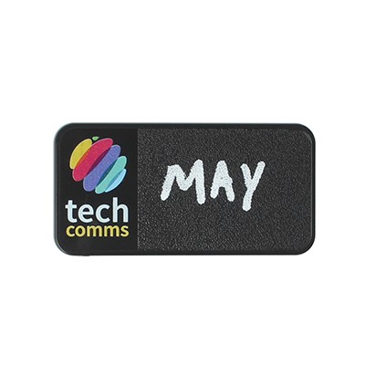 Picture of ECO RECYCLED CHALKBOARD NAME BADGE RIGHT WINDOW