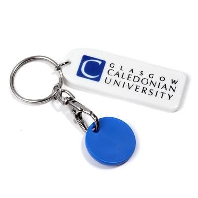 Picture of RECYCLED TROLLEY COIN KEYRING.