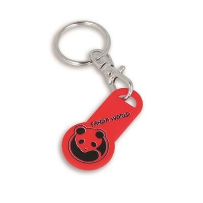 Picture of RECYCLED TROLLEY STICK EURO KEYRING