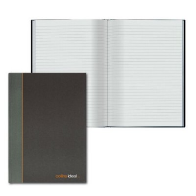 Picture of COLLINS IDEAL A5 FEINT RULED CASE BOUND NOTE BOOK in Black.