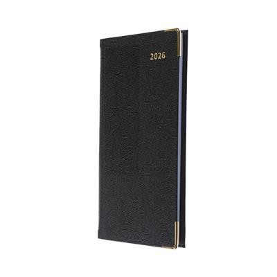 Picture of COLLINS BUSINESS POCKET SLIMCHART WEEK TO VIEW APPOINTMENT PORTRAIT DIARY in Black