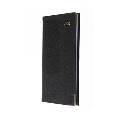 Picture of COLLINS BUSINESS POCKET SLIMCHART WEEK TO VIEW APPOINTMENT PORTRAIT DIARY in Black.