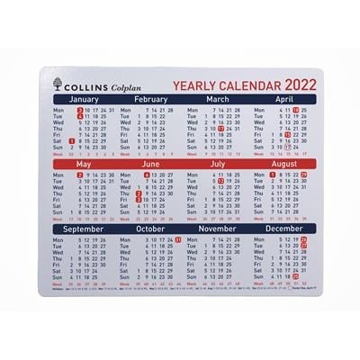 Picture of COLLINS COLPLAN YEARLY CALENDAR.