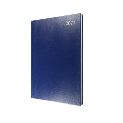 Picture of COLLINS ESSENTIAL A4 DAY PAGE DIARY in Blue.