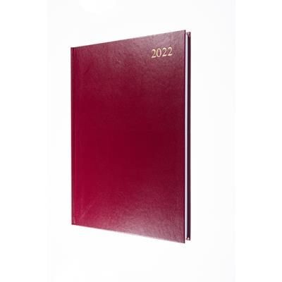Top Sale A5 Day to Page 2020 Diary Maroon Saturday and Sunday On Full Pages-