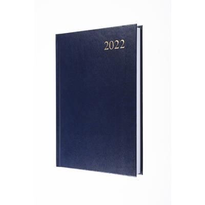 Picture of COLLINS ESSENTIAL A5 DAY PAGE DIARY in Blue.