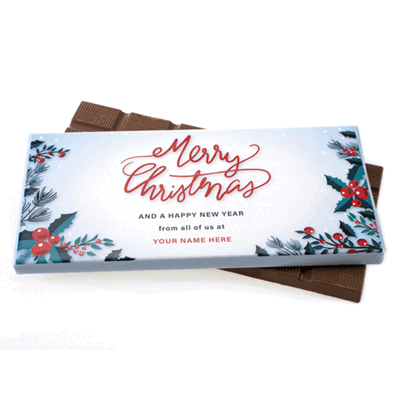 Picture of CHRISTMAS MILK CHOCOLATE LARGE BAR 90