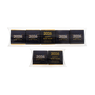 Picture of 2026 NEW YEAR NEAPOLITAN CHOCOLATE ACETATE PILLOW PACKS.