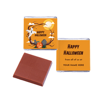 HALLOWEEN NEAPOLITAN CHOCOLATE SQUARE ECO-FRIENDLY.