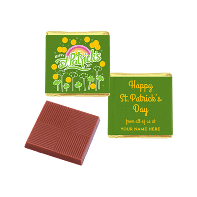 Picture of ST PATRICK'S DAY NEAPOLITAN CHOCOLATE SQUARE ECO-friendly