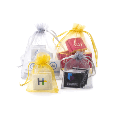Picture of ORGANZA GIFT BAGS WITH CHOCOLATES OR SWEETS