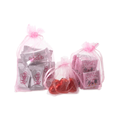 Picture of MOTHER'S DAY ORGANZA GIFT BAG with Chocolate or Sweets