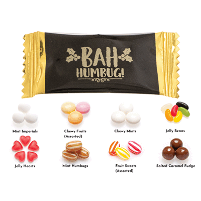BAH HUMBUG CHRISTMAS SWEETS.