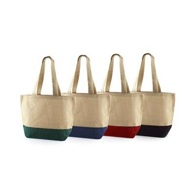 Picture of DUDU JUTE SHOPPER TOTE BAG with Dyed Base
