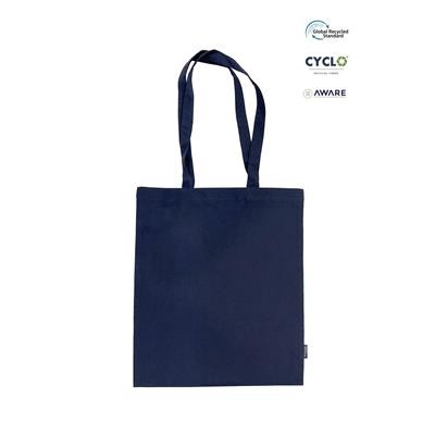 Picture of FALUSI NAVY ECO SHOPPER 7OZ TOTE BAG.