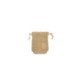 SMALL NATURAL JUTE DRAWSTRING POUCH with Bottom Gusset image 2