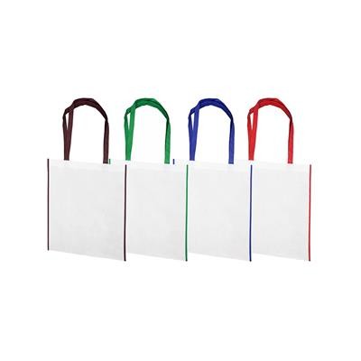 Picture of KIMA 80GSM NON-WOVEN PP TOTE BAG with Colour Trim & Handles