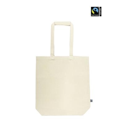 Picture of KANKA FAIRTRADE CANVAS ECO SHOPPER 10OZ TOTE BAG with Bottom Gusset & Long Handles.